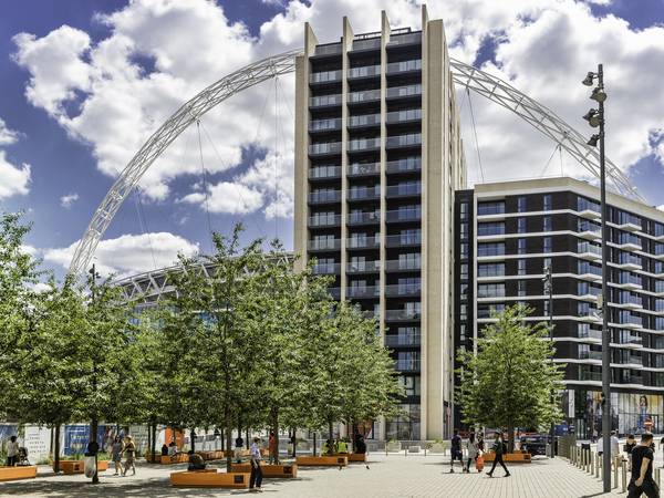 Market Square and Wembley Stadium in Wembley Park