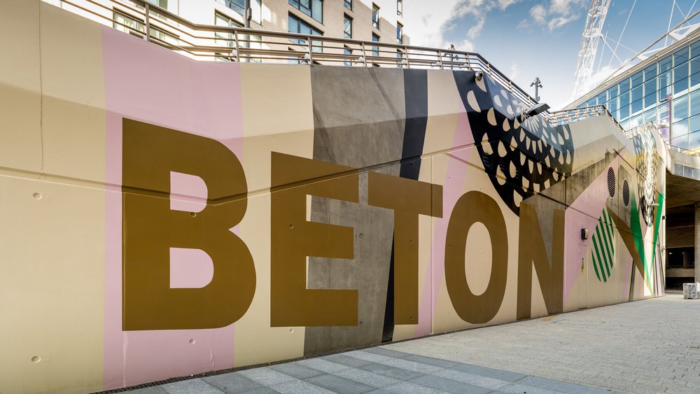 Beton Ginnel Mural in Wembley Park