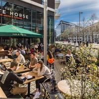 Al fresco dining at The White Horse Pub in Wembley Park