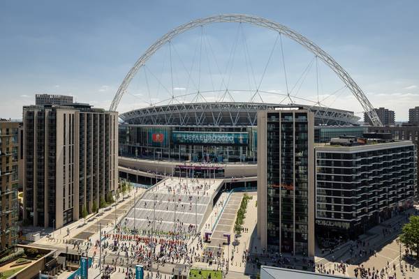Olympic Steps during UEFA Euro 2020 in Wembley Park