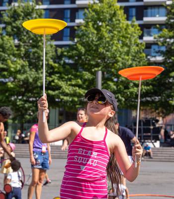 Tish & The Circus Bus as part of Wembley Park's Summer Sessions