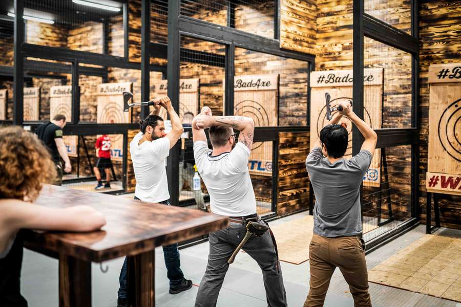 Games for all ages from Virtual Reality to Axe Throwing Wembley Park