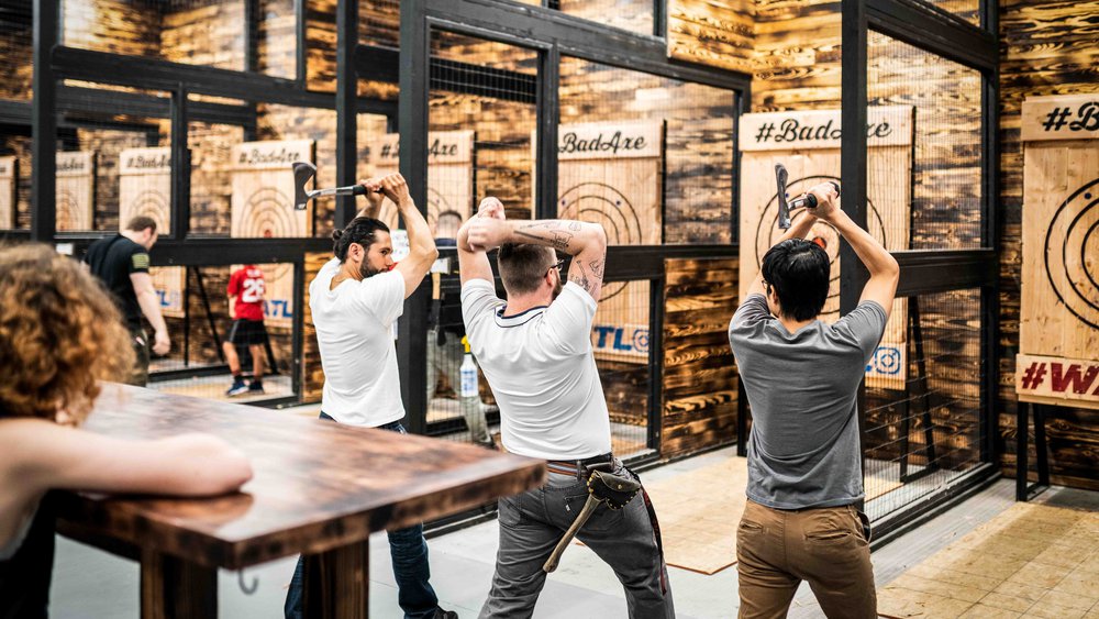 Bad Axe Throwing in Boxpark Wembley in Wembley Park