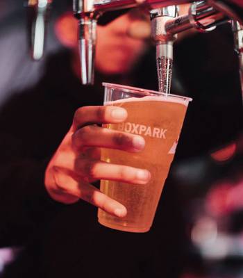 Beers from Boxpark Wembley in Wembley Park