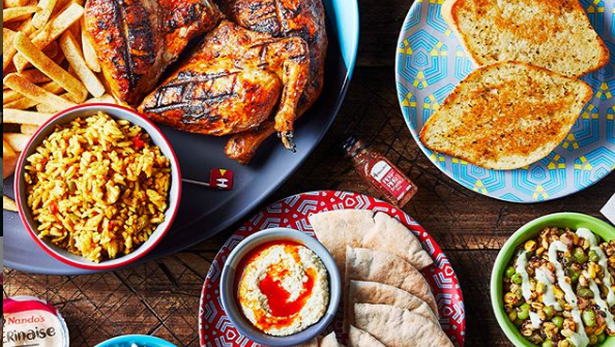 Nandos Platter in London Designer Outlet Wembley Park