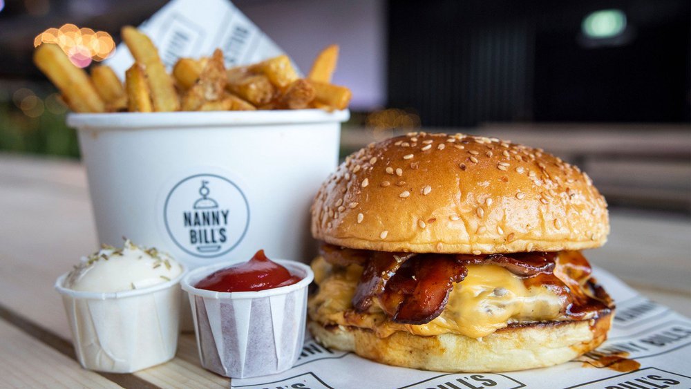 Nanny Bills Burgers in Boxpark Wembley Park