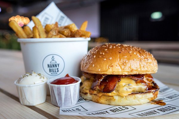 Nanny Bills Burgers in Boxpark Wembley Park