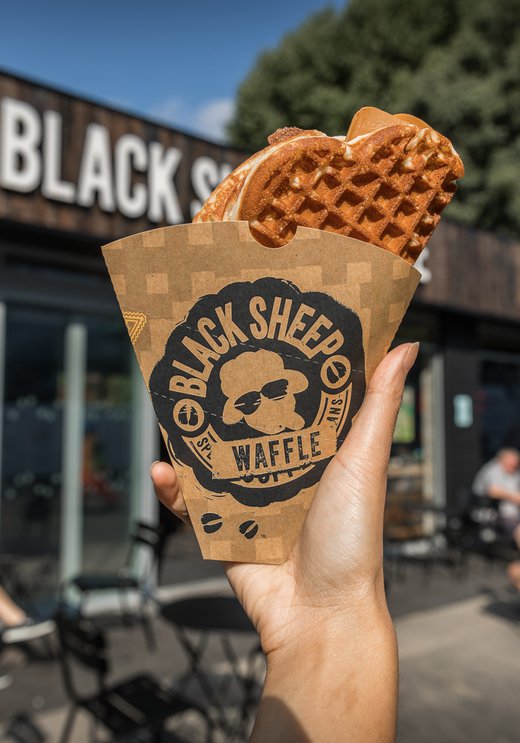 Quick Food and Waffles at Black Sheep Coffee Wembley Park