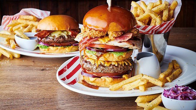 TGI Fridays Burgers in London Designer Outlet in Wembley Park