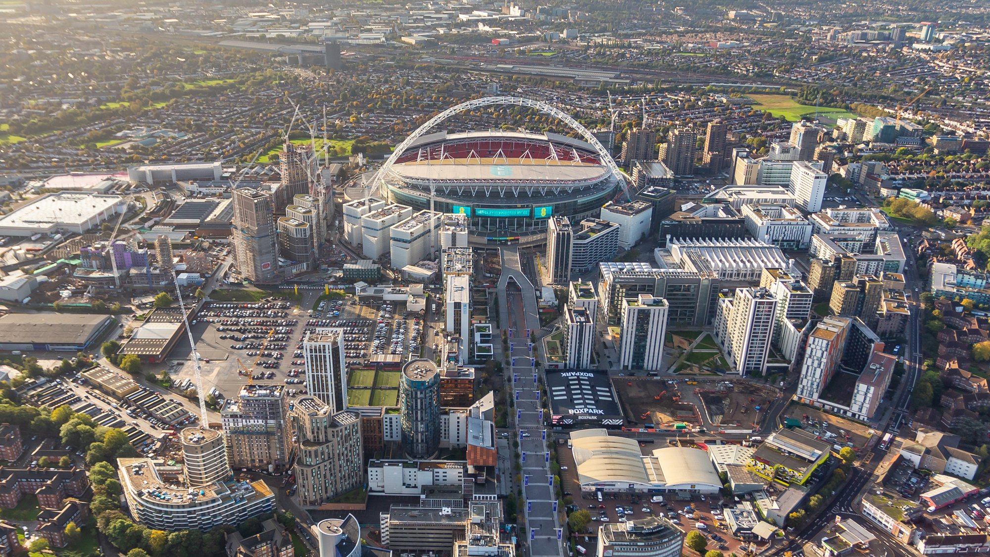 Wembley Aerial Cropped Daytime