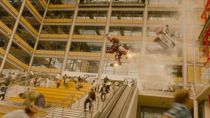 Avengers scene featuring Brent Civic Centre in Wembley Park
