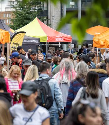 Wembley Park Market Diwali Special: Busy Market Stalls